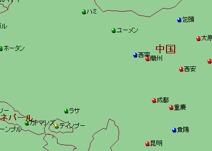 クリックすると白地図と地勢図が切り替わります